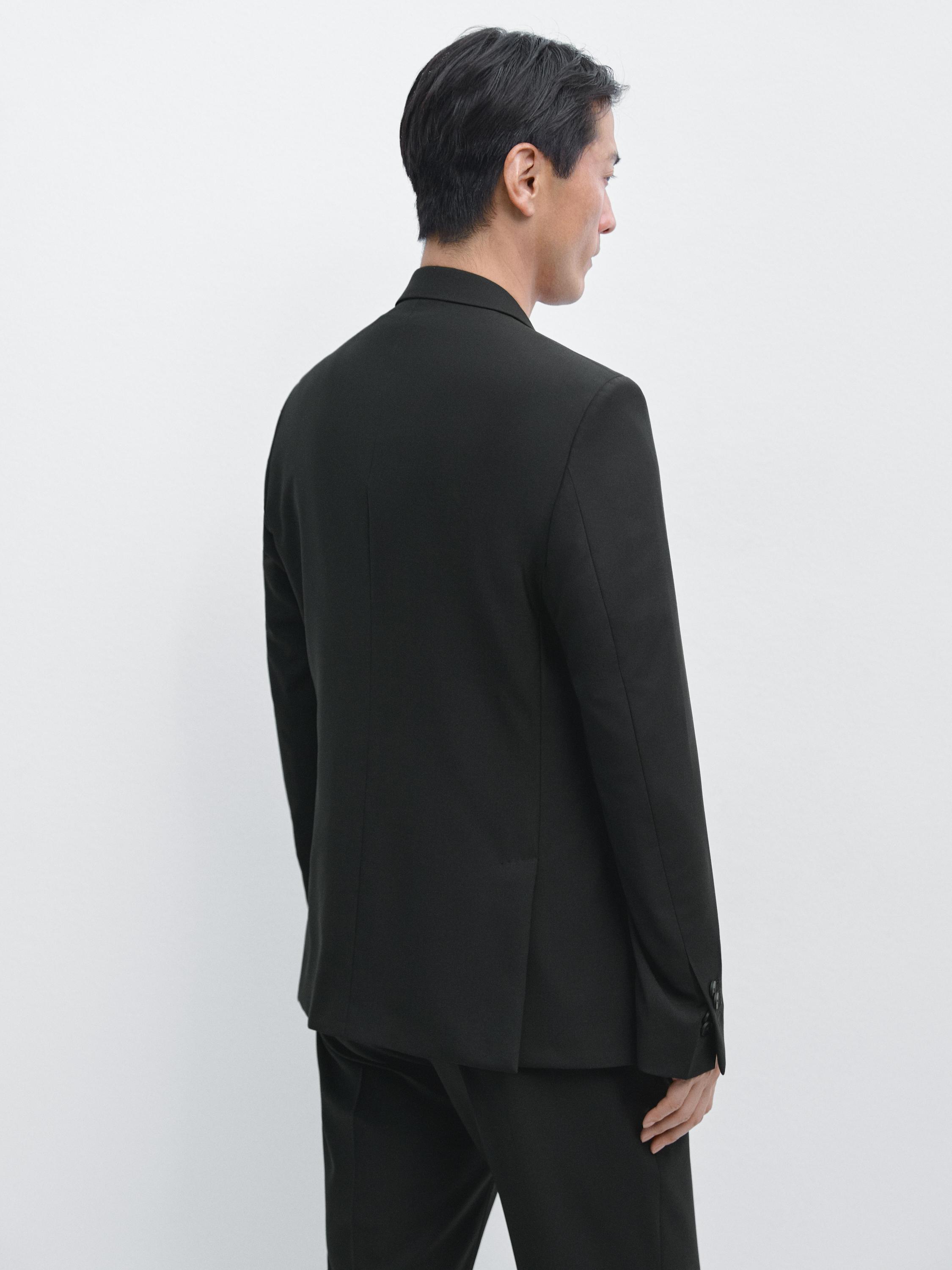 100% cool wool suit blazer